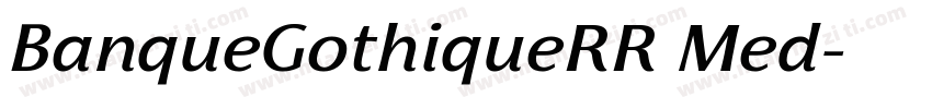 BanqueGothiqueRR Med字体转换